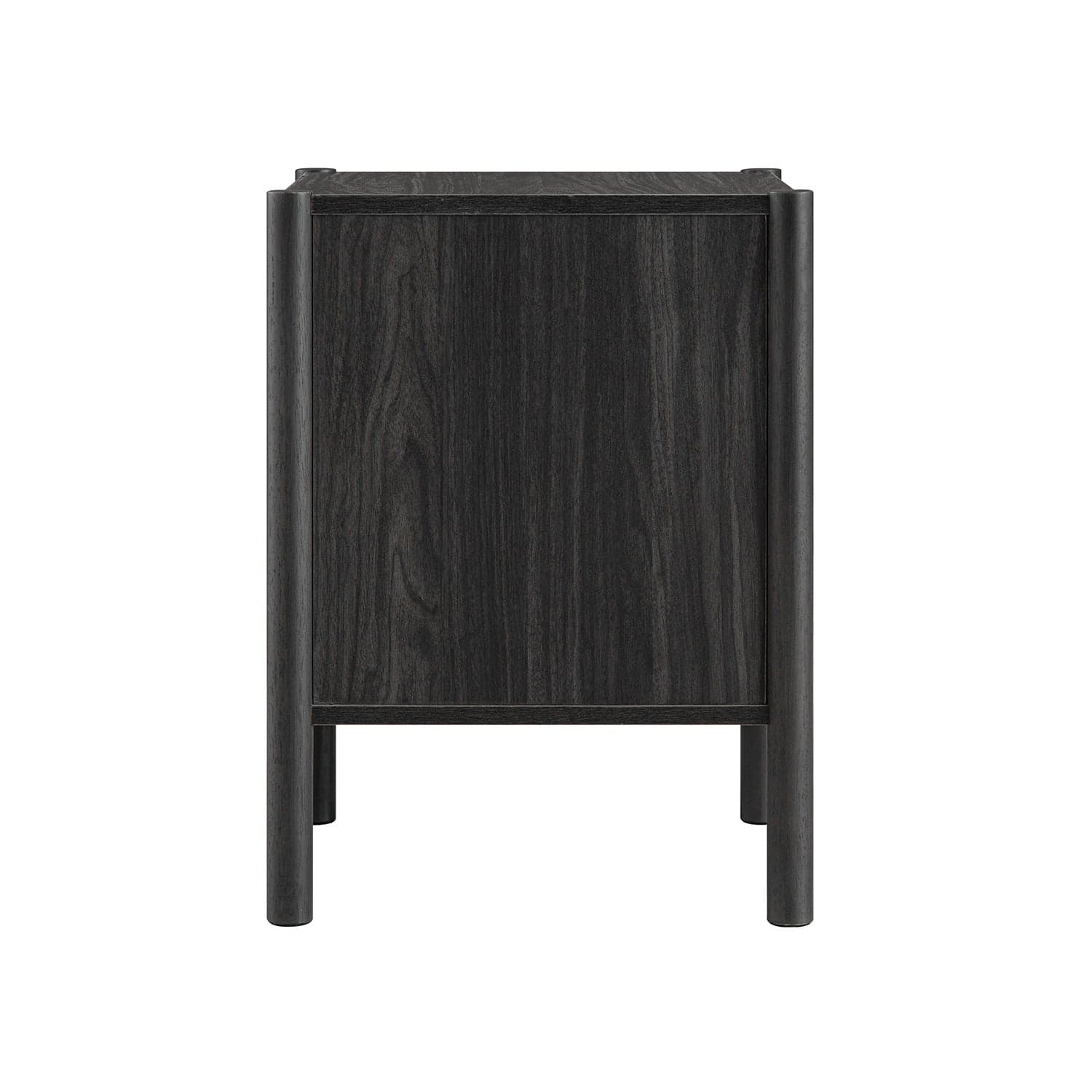 Linden 2-Drawer Bedside Table, Ebony