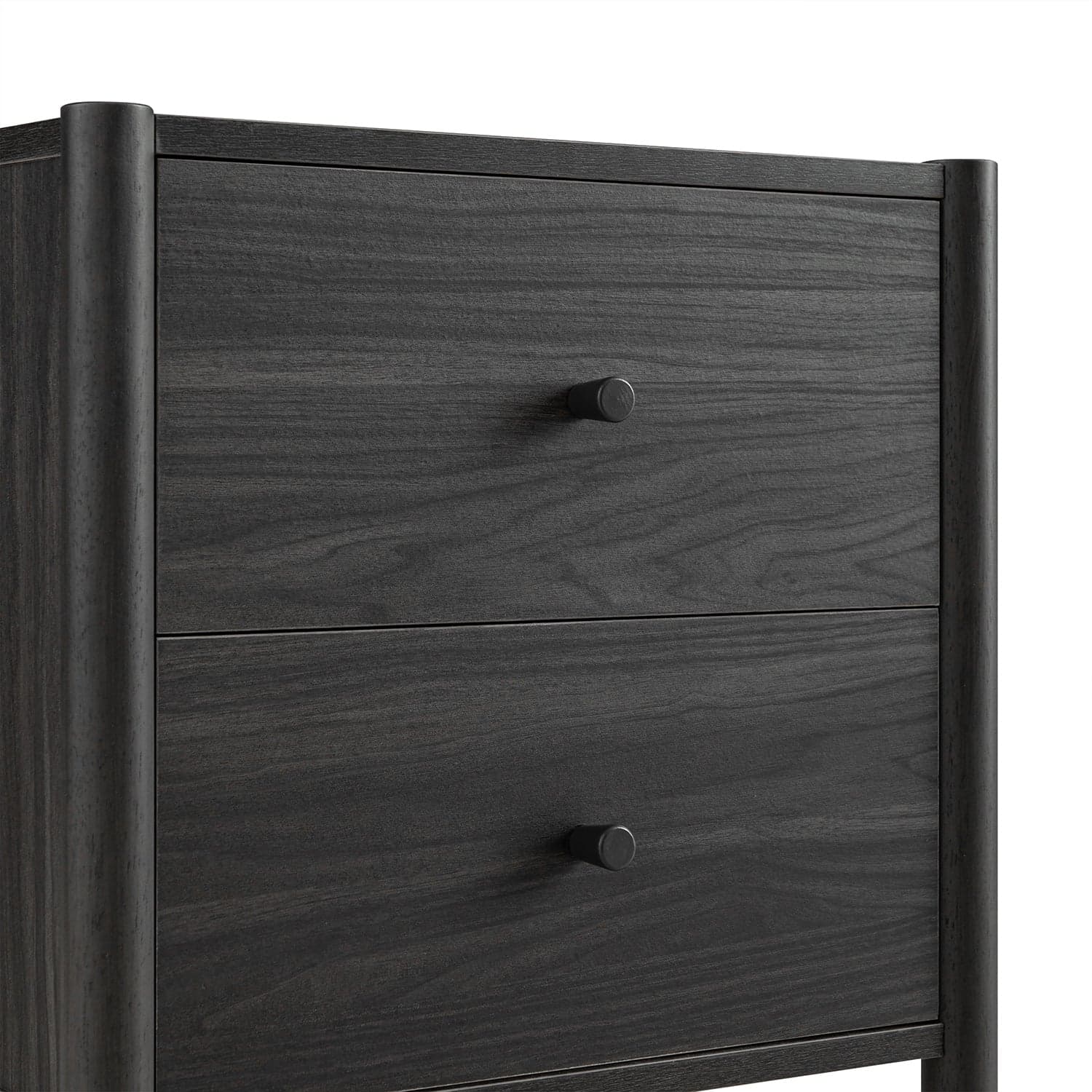 Linden 2-Drawer Bedside Table, Ebony