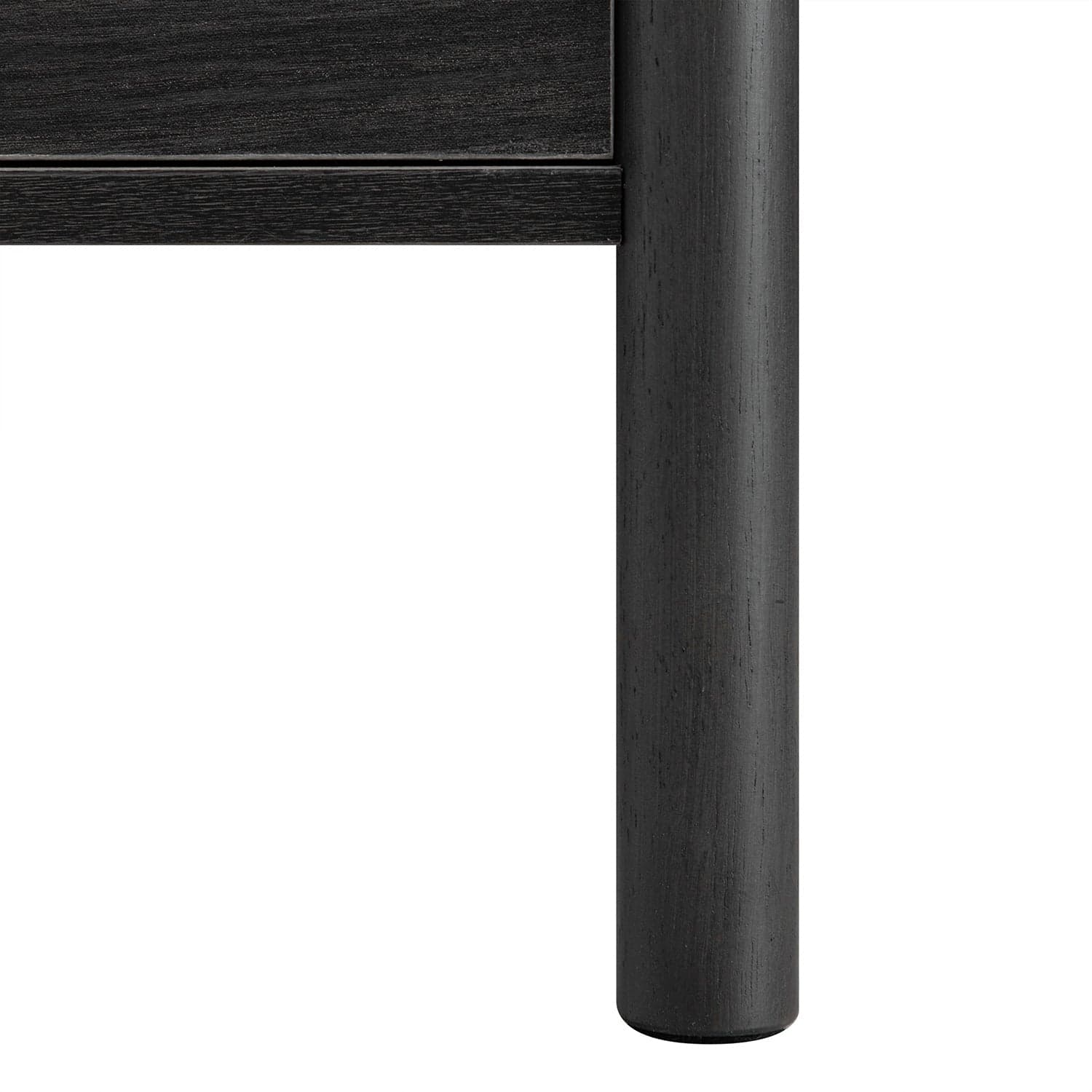 Linden 2-Drawer Bedside Table, Ebony